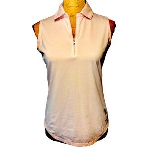 Kate Lord Collection pink sleeveless collared golf shirt Women’s small | ab6-7
